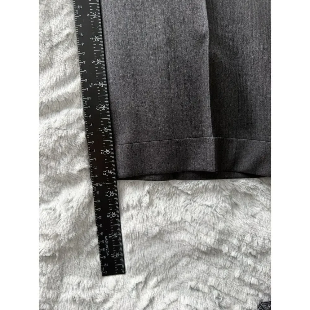 Hickey Freeman Bespoke Loro Piana Super 120s Wool Suit Gray Mens 42R 39x31